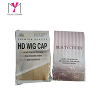 Vente en gros de perruque en dentelle HD ultra transparente bonnet de perruque invisible HD avec logo personnalisé emballage en papier