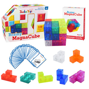 <span class=keywords><strong>Cubo</strong></span> Magico Magnetico Personalizzato, Puzzle 3D, Giochi Antistress, Set di Cubi da Costruzione 3x3x3 in ABS per Bambini, JUMBO TOYS - Product Image 2