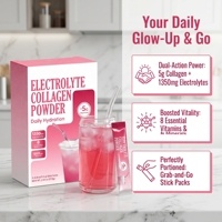 Boisson Électrolytique OEM Instantanée Sans Sucre pour Sportifs, Suppléments Directs, Collagène, Électrolytes, Vitamines, Poudre Rose
