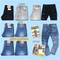 Jean Cargo Homme Stretch Slim Fit GZL031 à Taille Élastique, Pantalon en Denim Multi-Poches, Style Streetwear et Motard – 6,85 Dollars