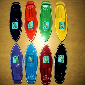 LAXMANS HPB-136 Jouet bateau à vapeur en métal peint en forme de perroquet pour enfants, unisexe, mélange de 8 couleurs, 14 cm - Product Image 1