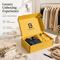 Cajas de cartón corrugado impresas a todo color personalizadas para envíos de ropa, cajas de envío de ropa con logotipo personalizado y tamaño a medida para embalaje de prendas.
