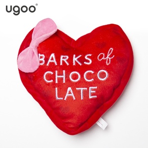 Tùy Chỉnh Động Vật Với Squeaker Con Chó Màu Nâu Đồ Chơi Sang Trọng 2024 Tốt Nhất Valentine Của Ngày Trái Tim Với Bowred/Màu Hồng + Tùy Chỉnh Đồ Chơi Sang Trọng - Product Image 2