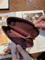 Dompet Panjang Wanita Kulit Asli 2025 Baru Elegan Clutch Bermotif Buaya Tas Tangan Poliester Portabel dengan Resleting Tas Ponsel