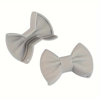 Offre Spéciale 2 pièces couleur personnalisée maniques en silicone Bowknot en forme de pot résistant à la chaleur pinces pour la cuisine
