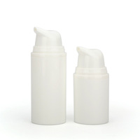 Flacon pompe airless 50 ml en PET à 30 filetages pour mousse et lotion, personnalisable avec logo, pour nettoyant visage, emballage cosmétique rechargeable