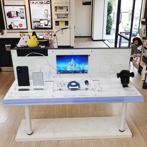 Biểu tượng tùy chỉnh hiện đại Acrylic điện thoại hiển thị đứng với màn hình LCD triển lãm thương mại thiết bị quảng cáo cửa hàng trực tuyến Nhà cung cấp - Product Image 5