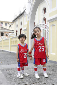 高品质篮球球衣儿童透气速干篮球背心衬衫数码印花 Karles Jarenes Jimmyes 运动服 - Product Image 6