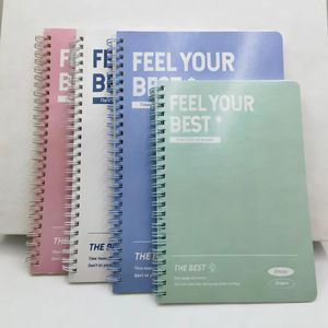 Carnet à lignes horizontales, grand <span class=keywords><strong>bloc</strong></span>-notes pour <span class=keywords><strong>le</strong></span> lycée, l'université et les examens, format A5 B5, papier épais, carnet à spirales - Product Image 2