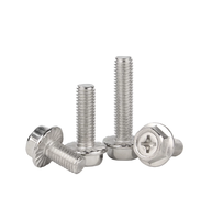 Vis à tête hexagonale Phillips à embase dentée, zinguée, pour fixation de panneaux de capot moteur automobile, kit industriel de quincaillerie