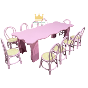 Silla Infantil de Mimbre Hecha a Mano, Asiento de Mimbre Natural para Niños, para Fiestas de Cumpleaños, Decoración de Bodas, OEM - Product Image 2