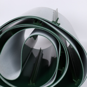 Jingtian cấp thực phẩm PU màu xanh lá cây băng tải vành đai với lốp và Cleat Durable 2-năm bảo hành 1-lớp - Product Image 1