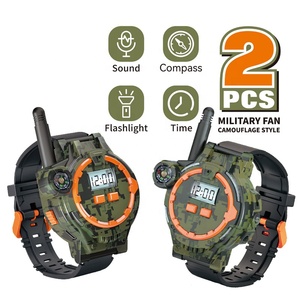 Jacko Toys Nouveau Festival du Commerce 200M Hd Talkie-walkie <span class=keywords><strong>Jouet</strong></span> Montre Ensemble avec Lumière Heure Boussole Talkie-walkie Militaire Jouets pour Enfants - Product Image 2