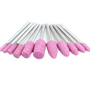 Ceramic Grinding Heads Cylindrical Conical Diamond Abrasive Fine Medium For Die <b>Grinder</b> Polishing Pads - Product Image 1