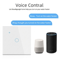 Interruptor Inteligente de Vidrio OCY Tuya para Estándares de la UE y el Reino Unido, 40A, Controlador de Temporización Inteligente Zigbee, Aplicación Smart Life para Interruptor de Calentadores de Agua