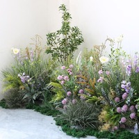 Décoration Florale Artificielle pour Mariage, Plante Artificielle, Composition Florale Prête à l'emploi pour Mariage et Fête, Arrangement Floral au Sol