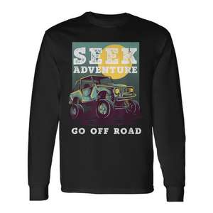 Camiseta Promocional Seek Adventure 4x4 Off-Road Buggy Mudding de Manga Larga con Tracción en las 4 Ruedas - Product Image 1