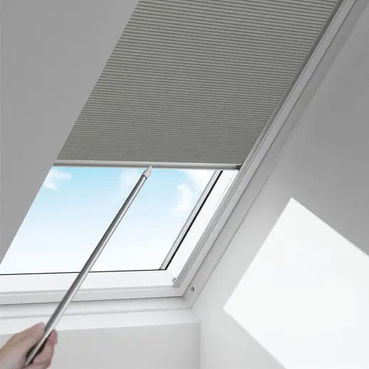 Skylight Shades Light Filtering, Cordless Cellular Shades Aluminum Frame Solar Room Darkening Honeycomb Blinds