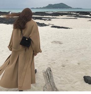 Hot <strong>Sale</strong> <strong>Ladies</strong> Long Blend Wool Overcoat <strong>Camel</strong> Winter Wool Pea <strong>Coat</strong> Trench <strong>Coats</strong> Womens Wool Wrap <strong>Coat</strong> - Product Image 5
