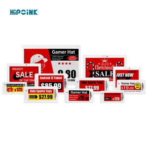 Étiquettes de prix numériques Hipoink CR2450 en gros, fréquence 2.4G, quatre couleurs, étiquettes électroniques de rayon 2.13 pouces <span class=keywords><strong>ESL</strong></span> pour - Product Image 3
