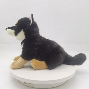 Peluche Realista de <span class=keywords><strong>Akita</strong></span> Shiba, Marrón/Negro, Perro de Peluche Conmemorativo, Pelo Sedoso, Relleno de Algodón PP, Regalo de San Valentín para Amantes de los Perros - Product Image 2