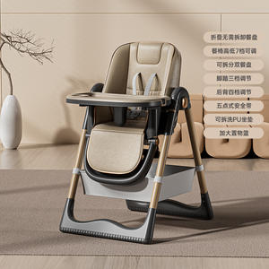 เก้าอี้สูงสำหรับเด็กแบบพับได้ปรับความสูงได้มัลติฟังก์ชั่นแบบพกพาสำหรับเด็ก 2 4 ปีพลาสติก - Product Image 4