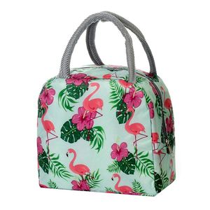 Large Capacity Korean Style Fresh Print Insulated Bag <b>Ice</b> <b>Pack</b> Printed Bento Bag Portable Handheld Lunch Bag in Stock - Product Image 1
