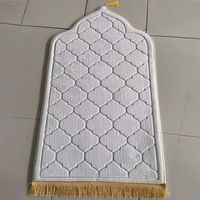 Tapis de Prière Musulman Premium en Mousse à Mémoire Épais Confortable Lavable, Tapis Islamique pour Maison Mosquée Voyage