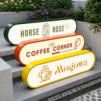 Enseigne lumineuse LED en acrylique en gros, enseigne personnalisée avec logo lumineux pour restaurant, hôtel, centre commercial