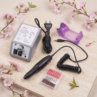 Machine à manucure 12W 20000 tr/min professionnelle, perceuse à ongles électrique 2000 avec affichage de la vitesse, lime à ongles, couteau à manucure, machine à pédicure
