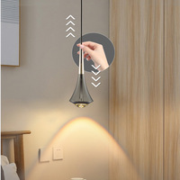 Matériau en aluminium de luxe corne gouttelette forme suspendu réglable LED suspension lustre pour hôtels villas restaurants