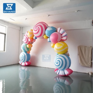 Arche géante gonflable personnalisée <span class=keywords><strong>en</strong></span> forme de bonbon, étanche, pour Halloween, décoration de fête extérieure, de jardin ou de carnaval - Product Image 3