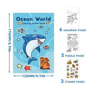 Colored Sticker <strong>Books</strong> Screen Printed Paper Coloring Pads for Children's Festival Party Activities &amp; Fun Doodling Cartoon Drawing - Product Image 6