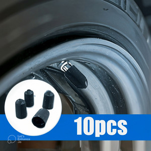 Tire Valve Caps Plastic Rubber American Style Tubeless <b>TPMS</b> Dust Covers One Gray One Black General Size OEM Customization - Product Image 5