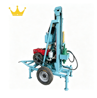 Équipement de forage de puits d'eau domestique, machine de forage de puits portable à moteur diesel