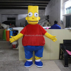 Funtoys fábrica profesional personalizado Simpsons familia mascota disfraz adulto tamaño personaje <span class=keywords><strong>de</strong></span> dibujos animados mascota disfraz para la venta - Product Image 1