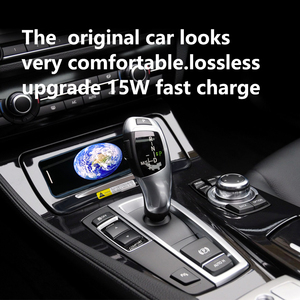 Cargador rápido inalámbrico Qi para BMW Serie 5 2010-2017 | Almohadilla de carga para teléfono de coche inteligente - Product Image 3
