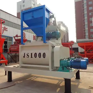 Litre Twin-shaft Beton Concrete Mixer Price JS Compulsory 500 750 1000 Concrete Mixer