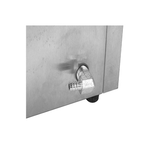 Luxe <span class=keywords><strong>Gaz</strong></span> GNL GNC 12L + 12L Grande Capacité Commercial Double Huile 2 Réservoir <span class=keywords><strong>Friteuse</strong></span> Coin Rond pour Remorque Alimentaire - Product Image 5