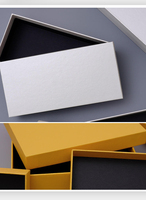 Boîte en papier rigide personnalisée avec logo du fabricant, boîte cadeau de luxe personnalisée avec couvercle et base pour bijoux