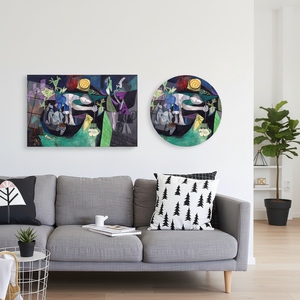 Picasso 'Night Fishing at Antibes' Printed <b>Canvas</b> <b>Wall</b> Art,TEMPERED GLASS ART - Product Image 3
