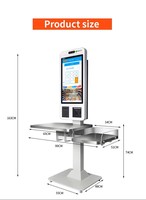 Kiosque en libre-service POS Lecteur de cartes NFC/RFID Scanner Imprimante Écran tactile Kiosque de paiement en libre-service