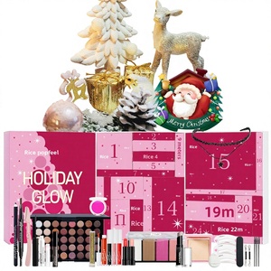 POPFEEL Weihnachts-Countdown Geschenkbox Kosmetik-Make-up-Set Erdfarben Lidschatten Lipgloss Lippenstift Matt Laminiert Tragbar - Product Image 3