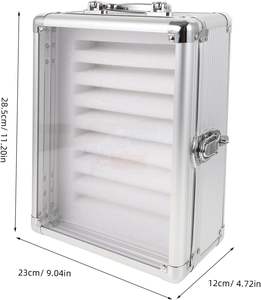 Elegante Caja de Almacenamiento para Teléfonos Celulares con Asa, de Aluminio Transparente, para Oficina y Escuela, con Cerradura - Product Image 3