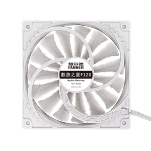 Ventilateur de refroidissement Huierde 120x120x25mm à 15 pales, haut débit d'air, silencieux, pour châssis - Product Image 4