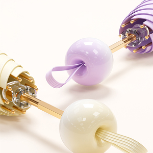 New 6K 5 Lần Tùy Chỉnh Mặt Trời Ô Tay Gấp Chống Tia Cực Tím Màu Đen Gel Mini Viên Nang Gấp Túi Ô Cho Phụ Nữ Du Lịch - Product Image 3