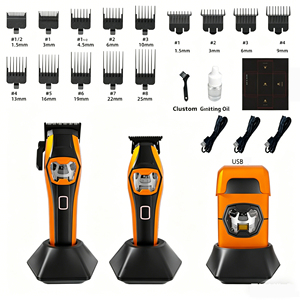 DOODA Motor Vectorial 13000rpm Recargable 3 en 1: Set de Cortapelos, Recortadora y Afeitadora Profesional para Salón y Barbería con Base de Carga - Product Image 4