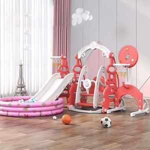 Ensemble de toboggan coloré pour enfants en plastique, facile à assembler, avec piscine à balles, pour aire de jeux intérieure - Product Image 6