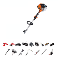 Outil de Jardin Multifonction Coupe-Herbe Thermique 43cc CG430, Débroussailleuse à Moteur