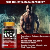 Wins Town OEM Marque Privée Vente en Gros Capsules de Complexe de Vitalité à la Racine de Maca Noire Végétaliennes Complément Alimentaire Herbal Nutrition Quotidienne
